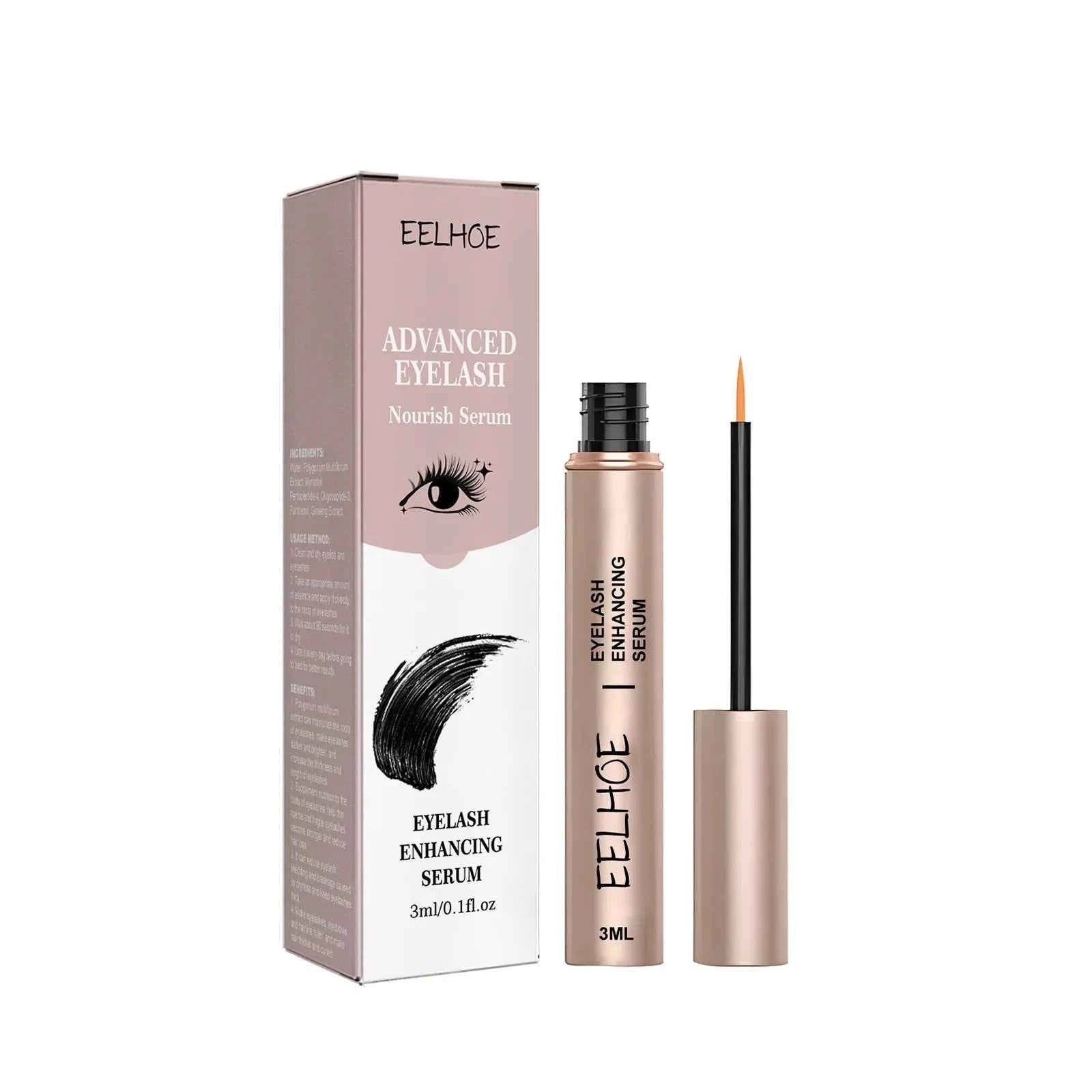 EELHOE 7 Days Eyelash Enhancer Serum Lengthening Eyelashes Curl Thicken Natural Eyelashes Deep Nourishing Eyelash Serum Growth