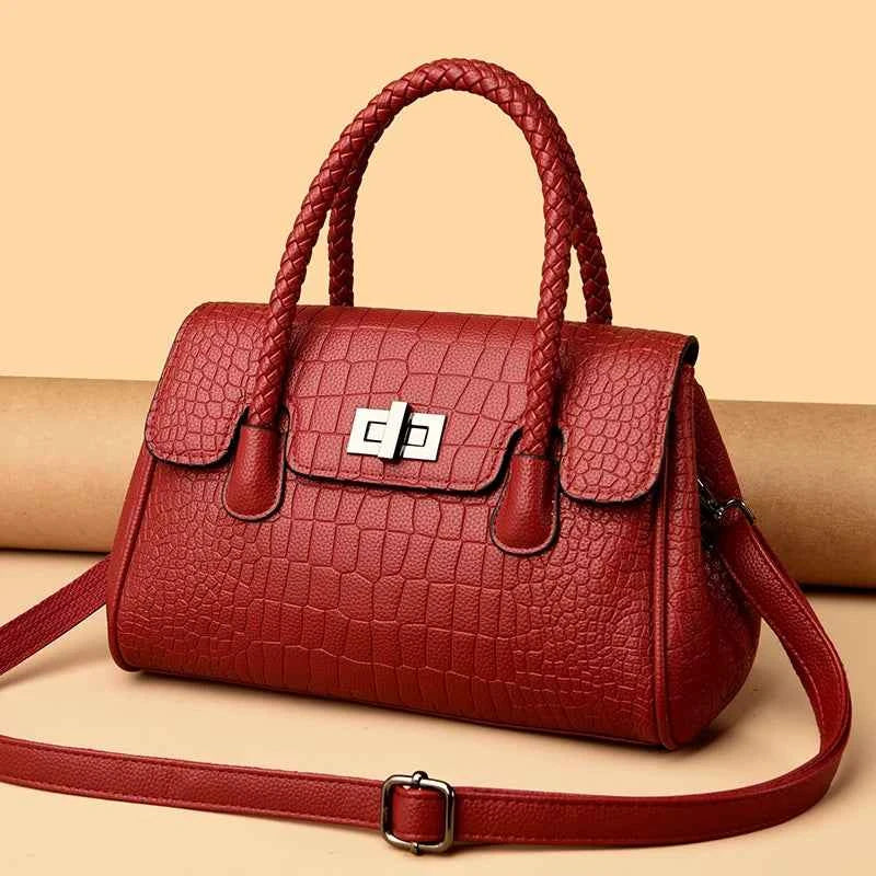 Crossbody Famous Designer Brand Bag Large Capacity Women's Handbag Leather Textured Embossed Pattern Shoulder Bag Tote bagwoman