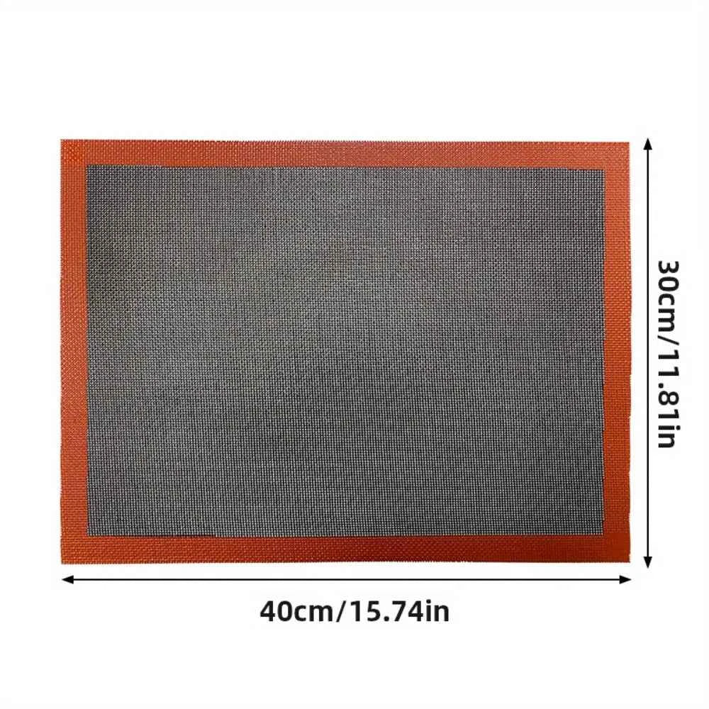 Tapis de Grill en Silicone 30X40cm - Mat de Cuisson Résistant et Respirant pour BBQ, Cookies et Pain