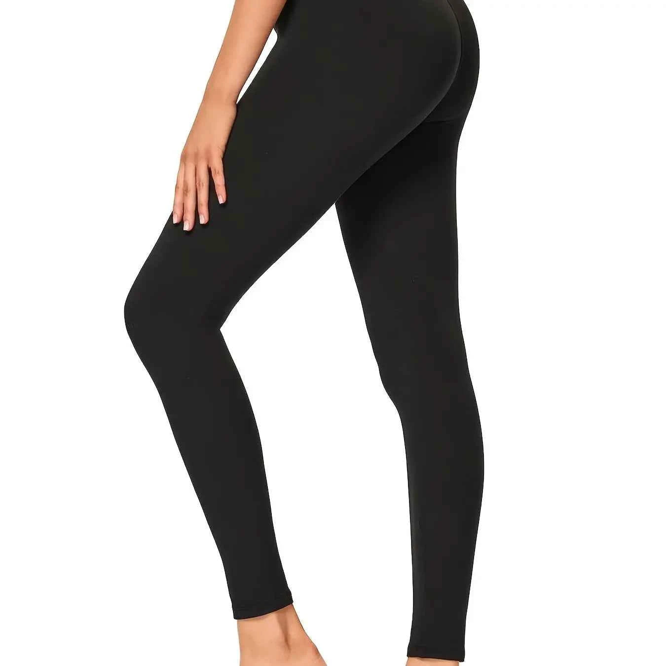 Leggings Doux Femme - Taille Haute Contrôle Hanche