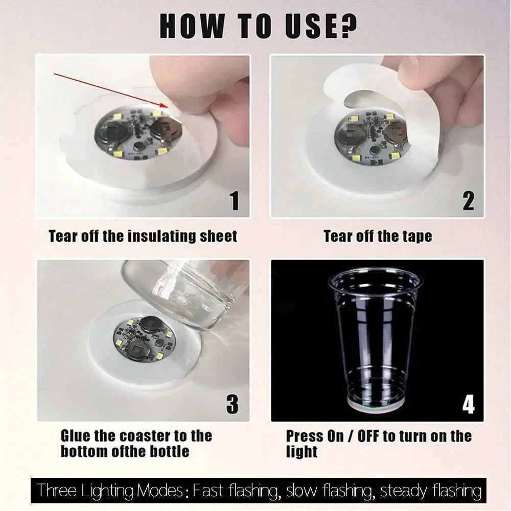 Coupes LED Lumineuses Pour Fête (10/22PCS)