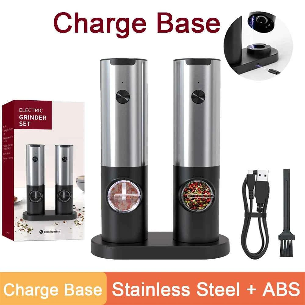 Moulin à poivre et sel électrique rechargeable