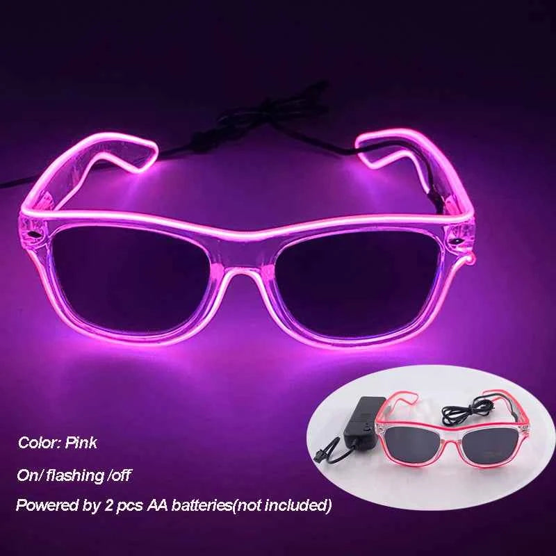 Lunettes LED Colorées Lumineuses pour Fête