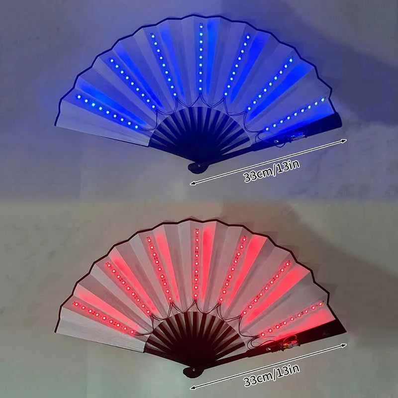 Éventail LED Pliant Lumineux pour Festivals
