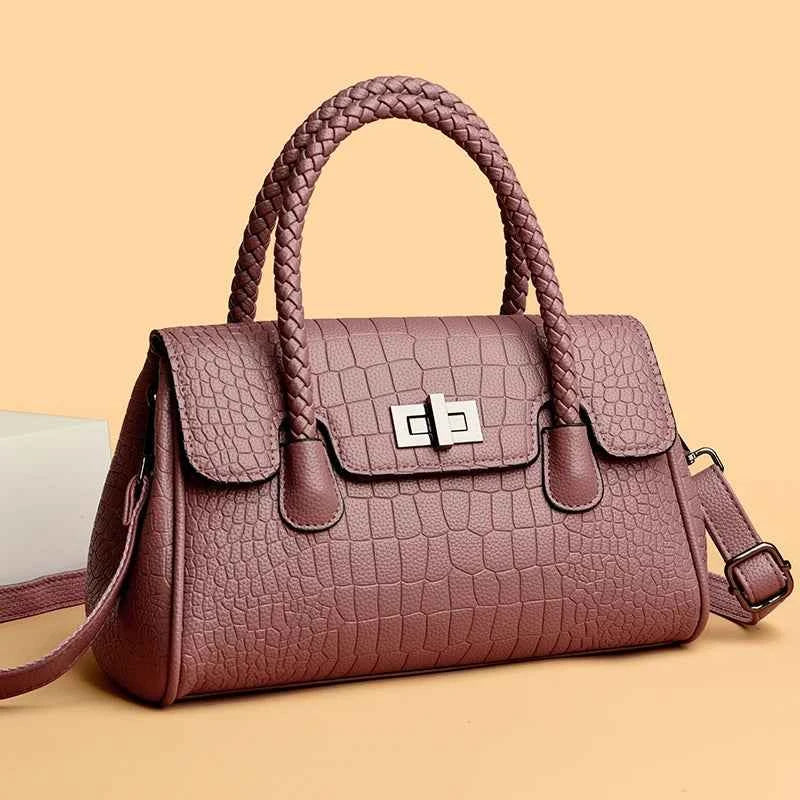 Crossbody Famous Designer Brand Bag Large Capacity Women's Handbag Leather Textured Embossed Pattern Shoulder Bag Tote bagwoman