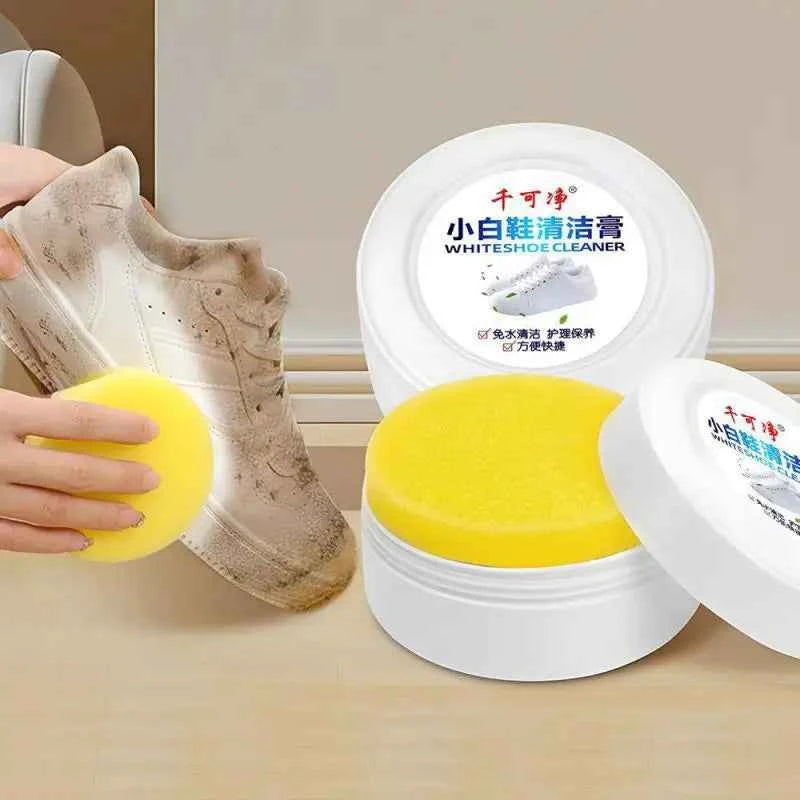 White Shoes Cleaner Cream Adhesive All Purpose Cleaning Paste Clean Shoes Household Cleaner Tools For Leather Sport Sneakers