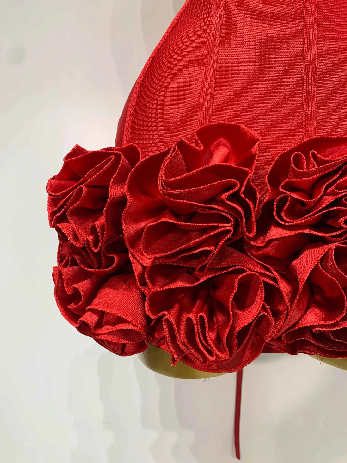 Robe Mini Bandage Dos Nu Fleurie Femmes