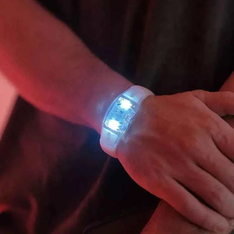 Bracelets LED Glissants Activés par le Son - 6pcs