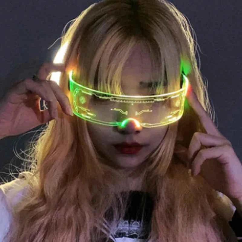 Lunettes LED Colorées Lumineuses pour Fête