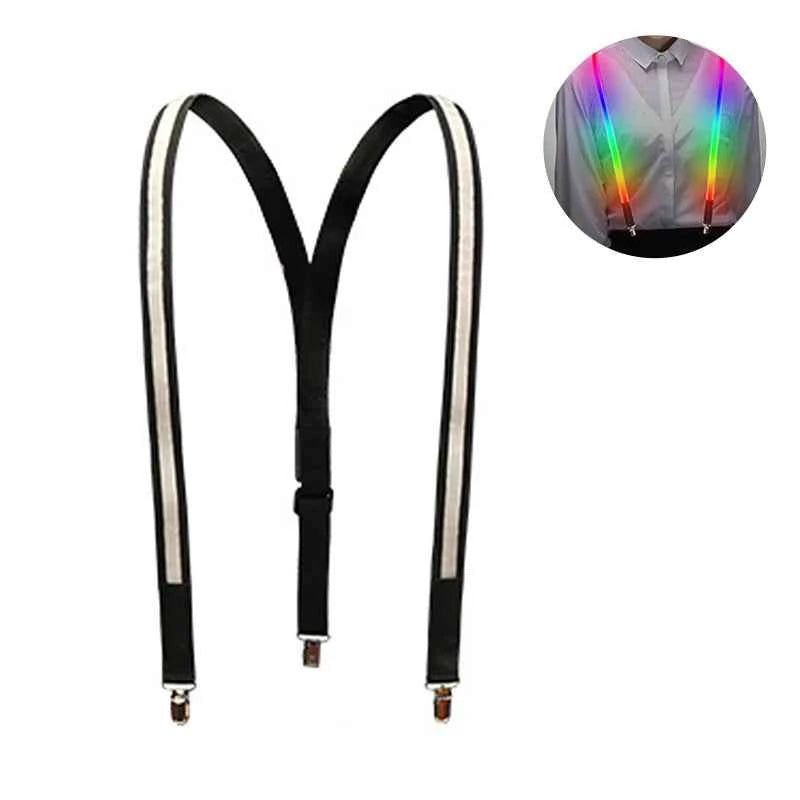Suspenders LED Lumineux pour Fête et Halloween