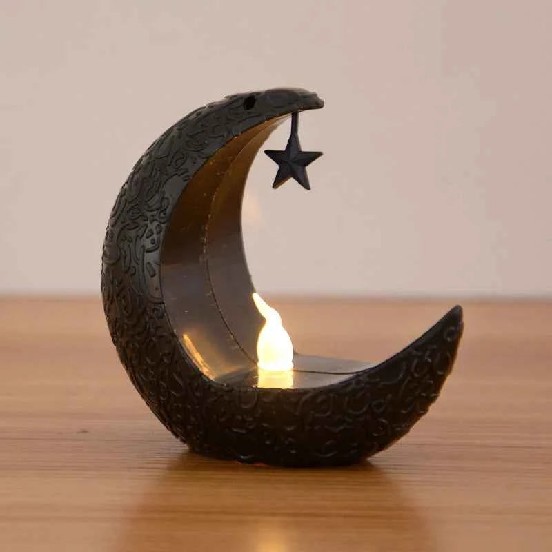 Bougie LED Étoile Lune Eid Mubarak