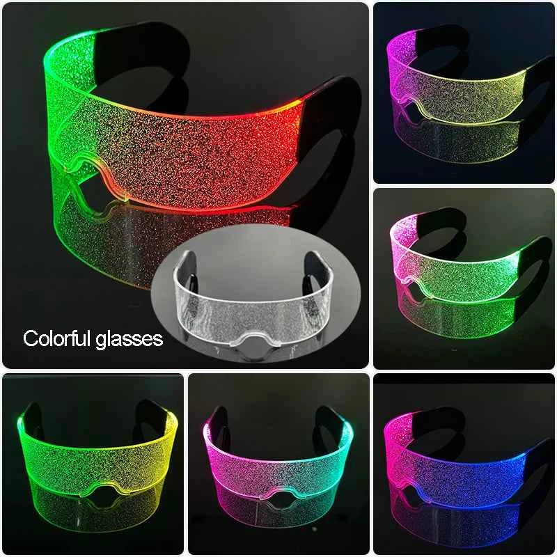 Lunettes LED Colorées Lumineuses pour Fête