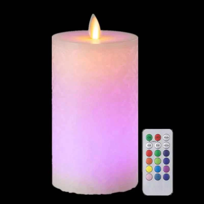 Bougies LED en cire avec télécommande