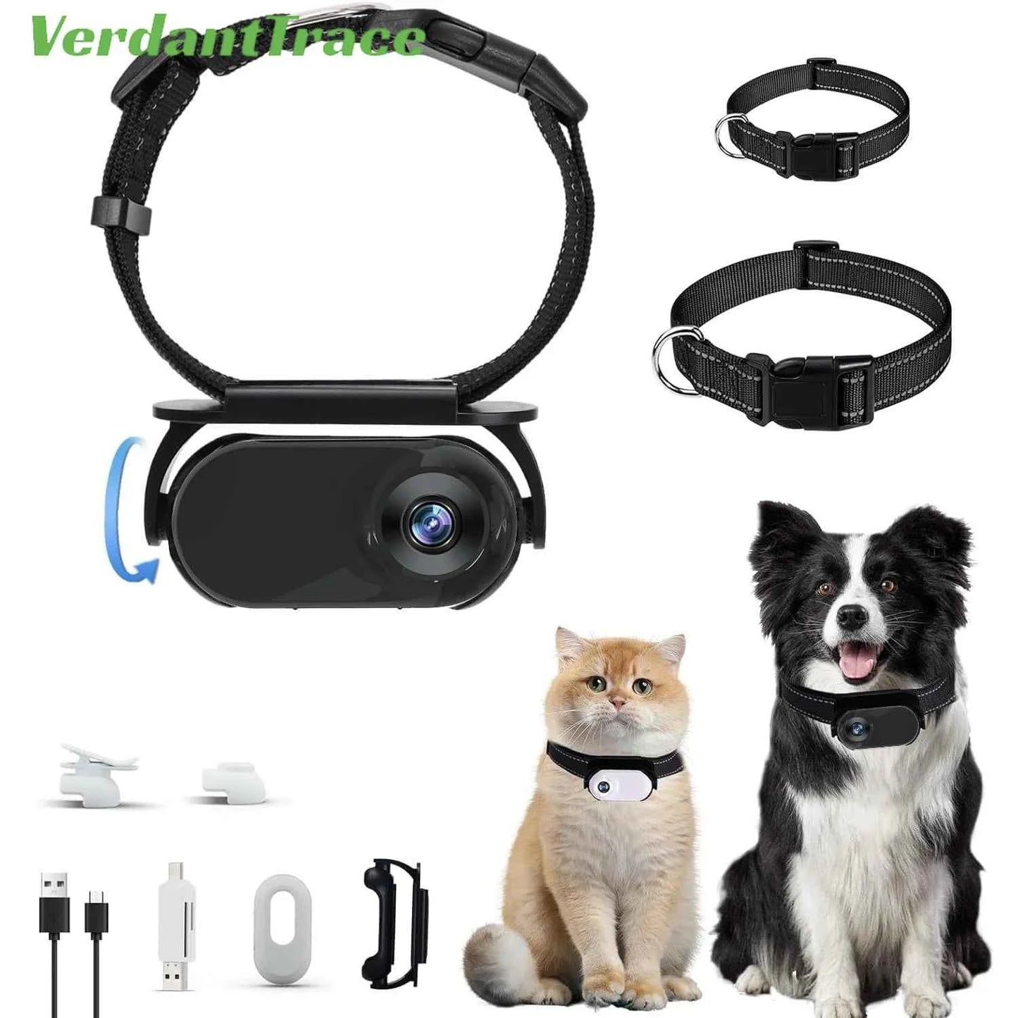 Waterproof 4G GPS Pet Tracker Mini Body Camera for Dog Cat Outdoor Adventures Smart Collar Tracking Video Recording VerdantTrace