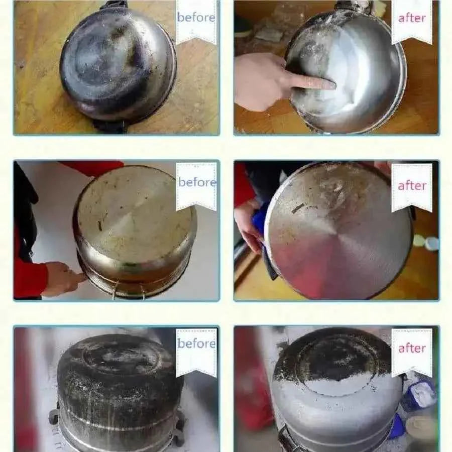 All Purpose Cleaner,Stainless Steel Cleaning Paste Powerful Cookware Rust Removal Cleaning Paste,kitchen Stainless Steel Cleaner