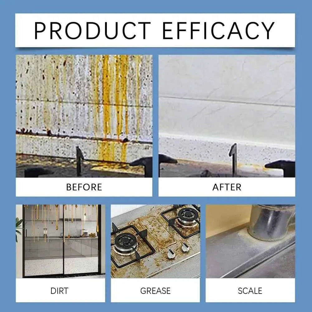 Multi-Purpose Kitchen Cleaner Kitchen Counter Deep Cleaning Spray Kitchen Oil Stains Cleaner Quick Remove Oil Grease Degreaser