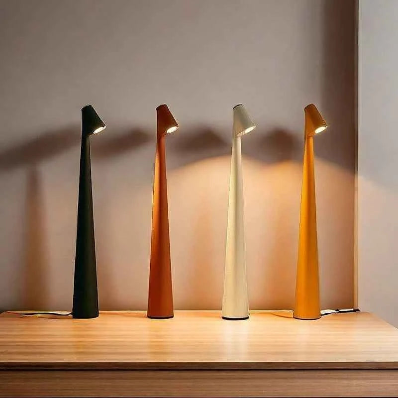 Dressing Lamp LED Desk Lamp USB Rechargeable Touch Switch Table Lamp Infinite Dimming Bedside Ambient Light Household Decoration