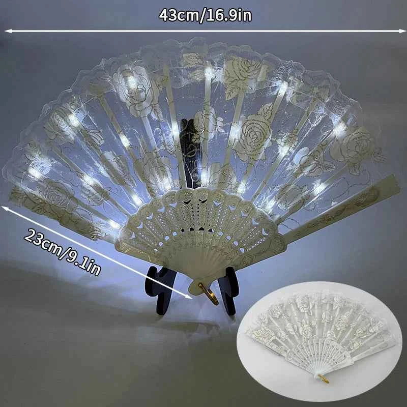 Éventail LED Pliant Lumineux pour Festivals