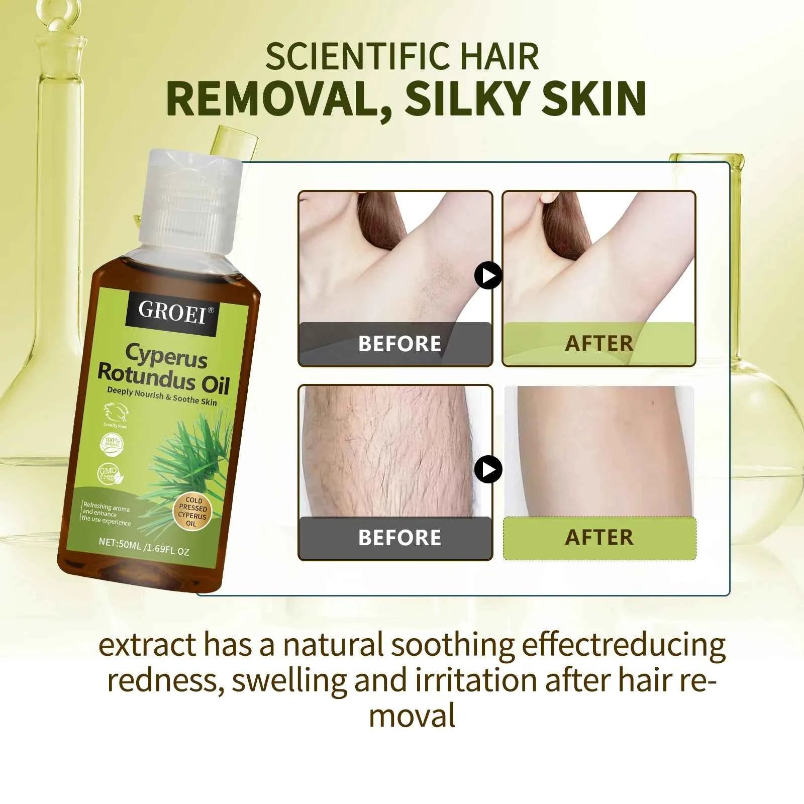 Permanent Hair inhibition Serum Painless Hair Remover Armpit Legs Arms Hair Growth Inhibitor Beauty Skin Care Body Essential OiL