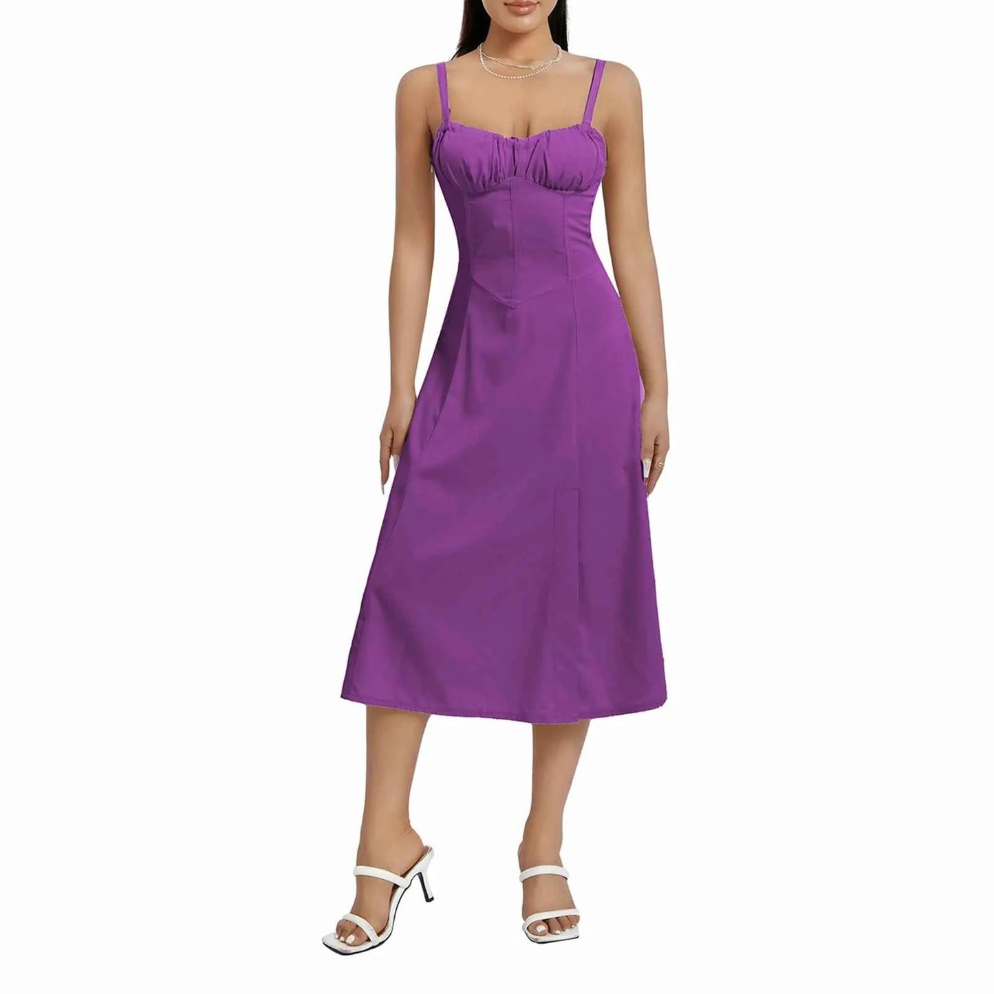 Robe d'été femme sans manches élégante