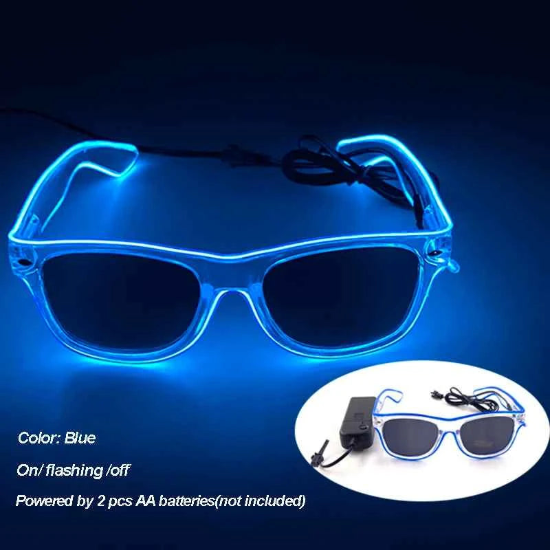 Lunettes LED Colorées Lumineuses pour Fête
