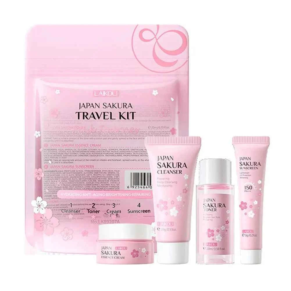Set de soins Sakura : 5 pièces hydratantes