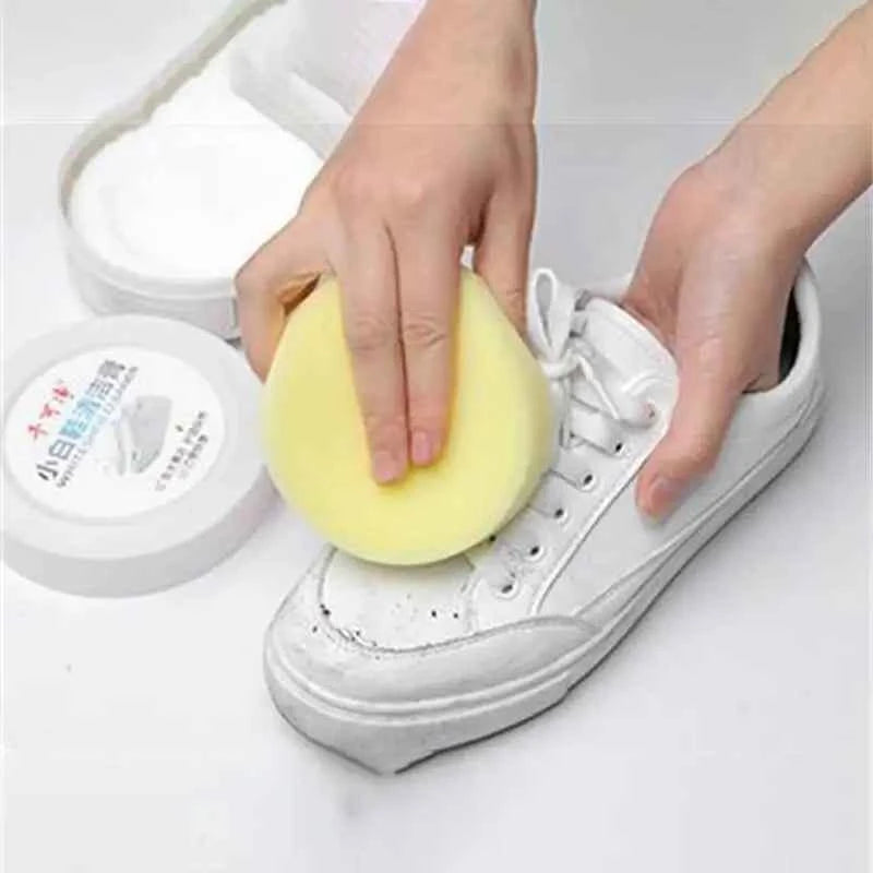 White Shoes Cleaner Cream Adhesive All Purpose Cleaning Paste Clean Shoes Household Cleaner Tools For Leather Sport Sneakers