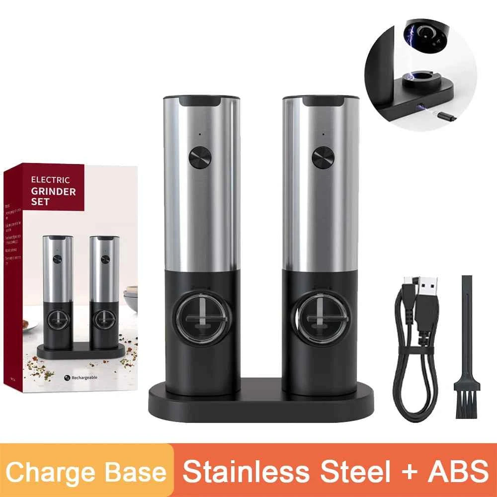 Moulin à poivre et sel électrique rechargeable
