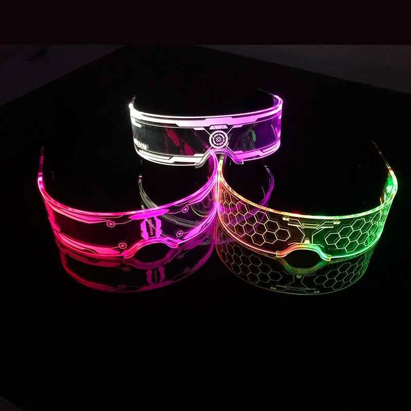 Lunettes LED Colorées Lumineuses pour Fête