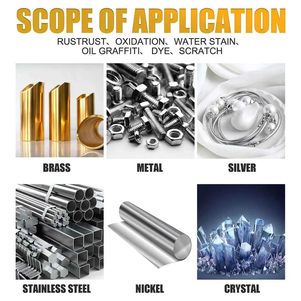 All Metal Polish Cream Rust Remover Steel Ceramic Watch Polishing Cream All-Purpose Cleaner Metal Polishing Paste Metal Caring