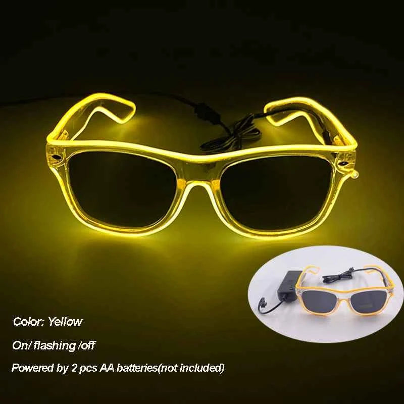 Lunettes LED Colorées Lumineuses pour Fête