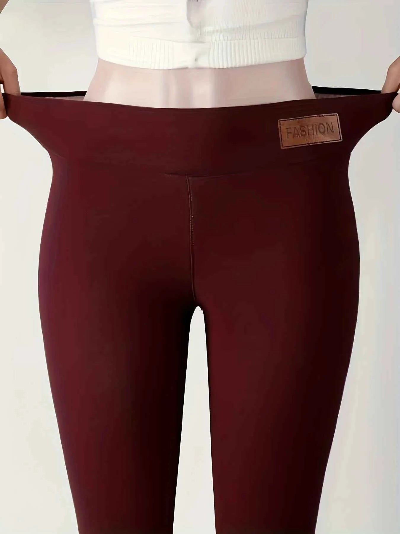 Pantalons thermiques femmes hiver épais