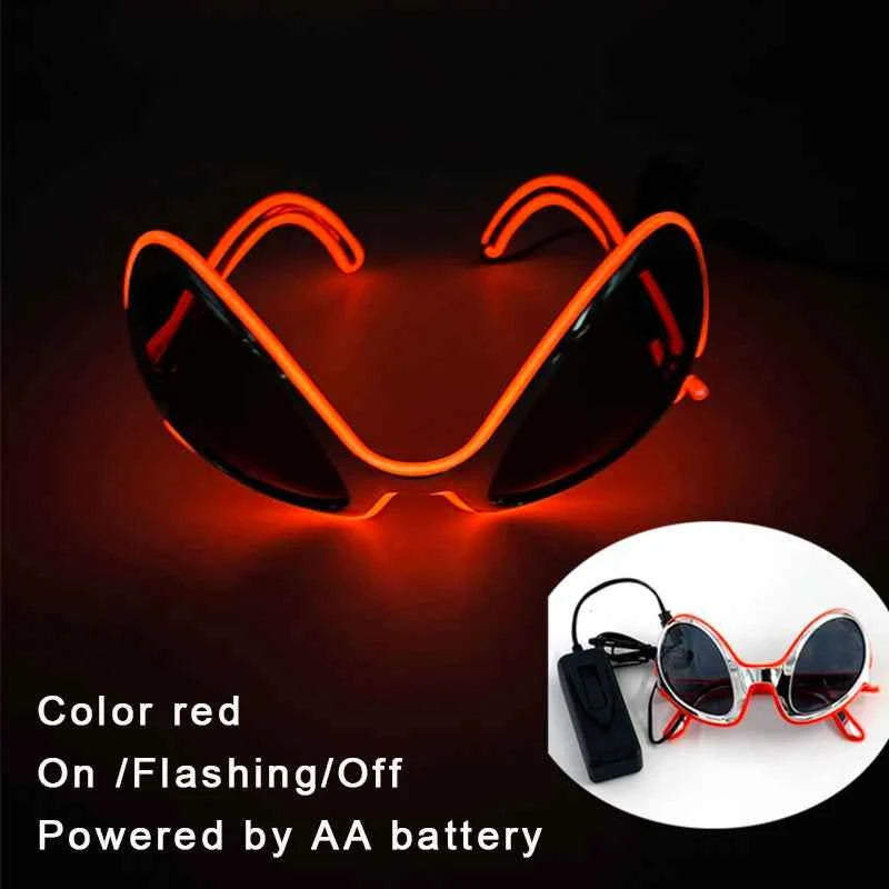 Lunettes LED Colorées Lumineuses pour Fête