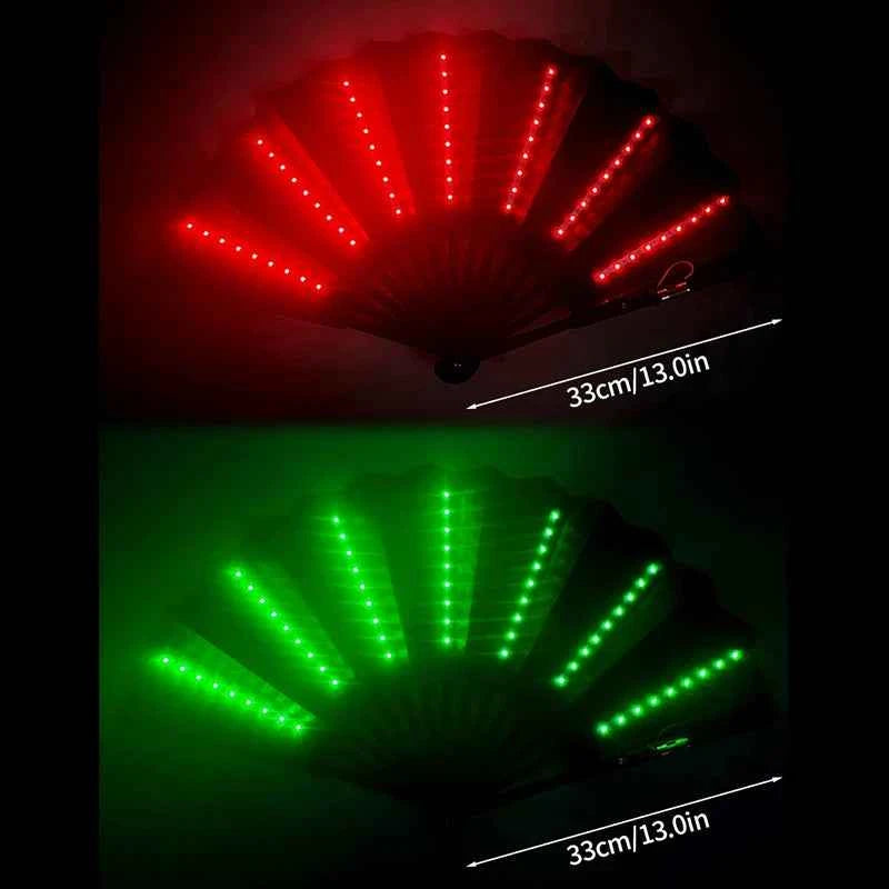 Éventail LED Pliant Lumineux pour Festivals