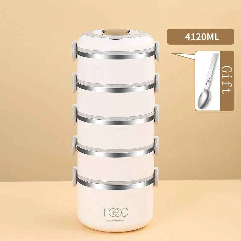 Bento Lunch Box Japanese Multilayer Stainless Steel Bento Box Food Container Storage Portable Thermos Food Jar Kid Bento Box