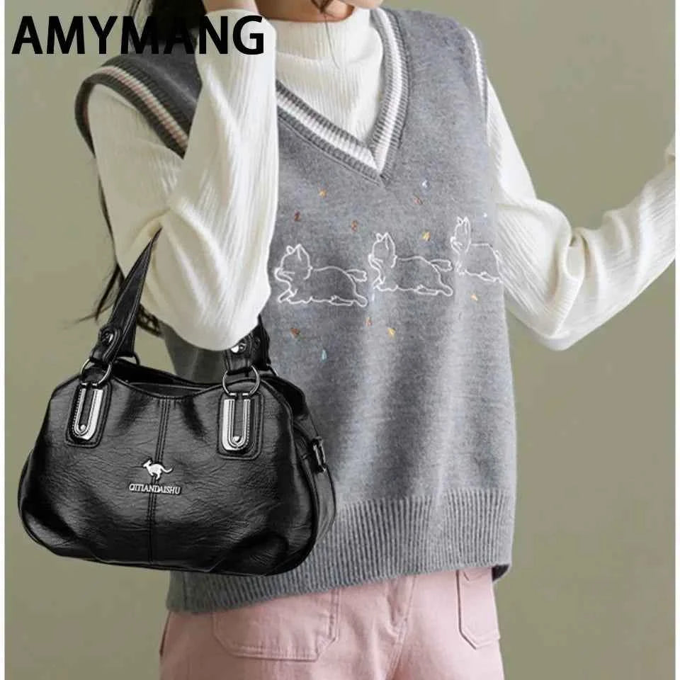 Luxury Handbags 3 Layers Large Capacity High Quality Designer Handbags Soft Leather Ladies Shoulder Crossbody Bag for Women Sac