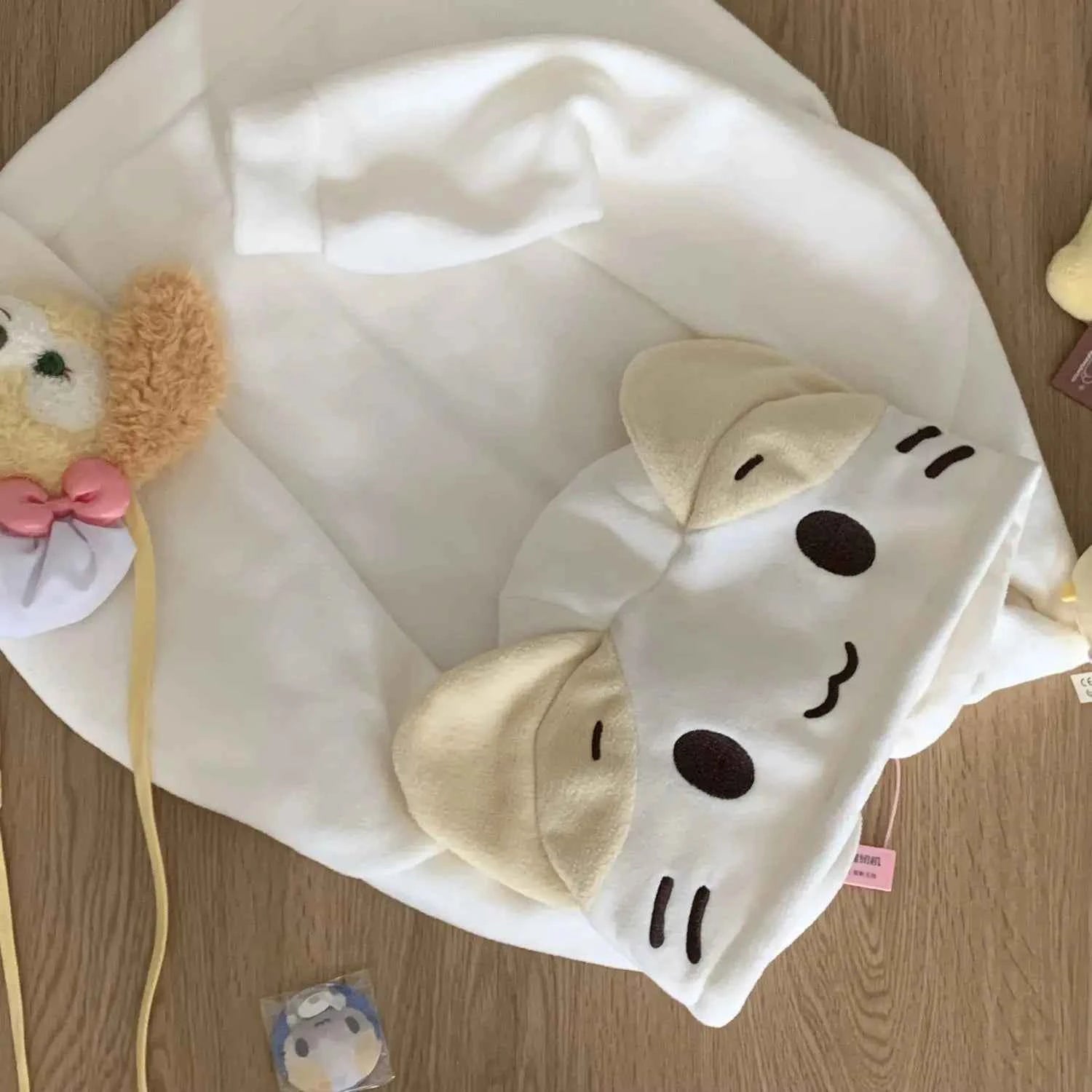 hoodie à fermeture éclair bébé oversized Harajuku  style Y2K avec broderie cartoon