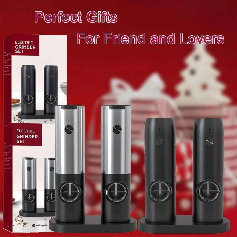 Moulin à poivre et sel électrique rechargeable