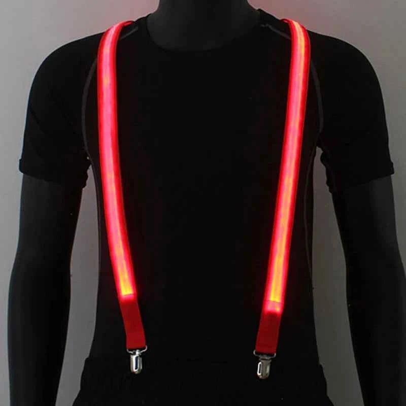 Suspenders LED Lumineux pour Fête et Halloween