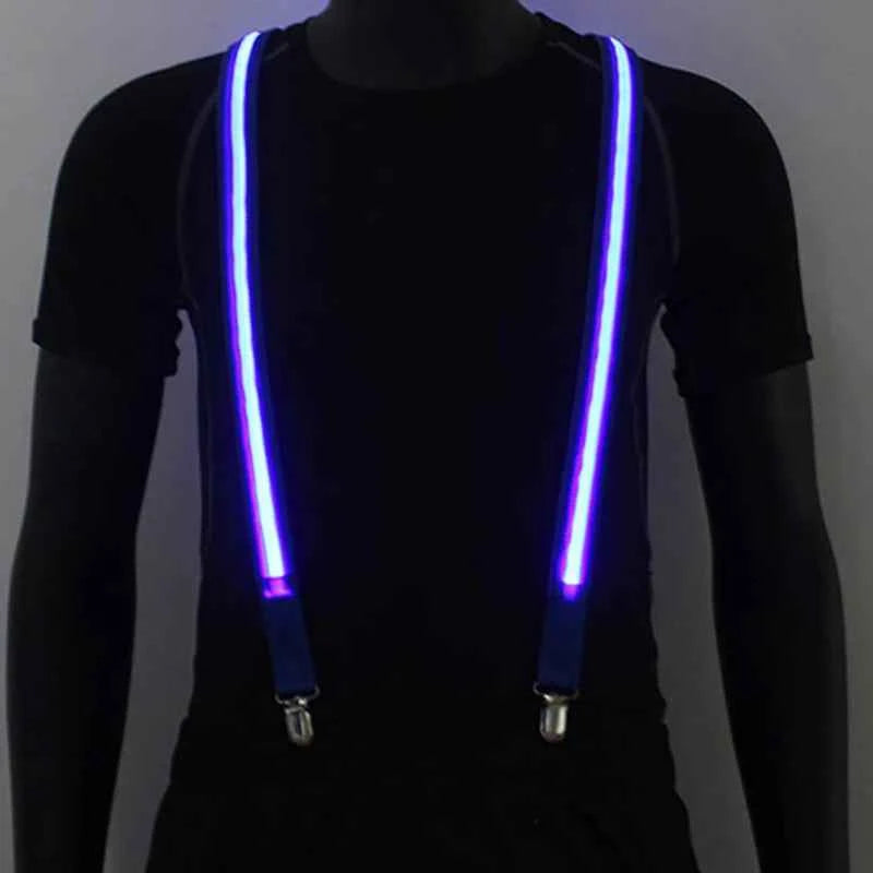 Suspenders LED Lumineux pour Fête et Halloween