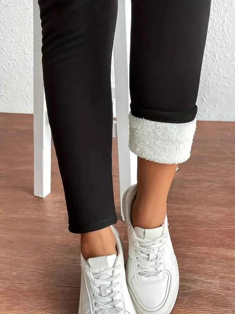 Pantalons thermiques femmes hiver épais