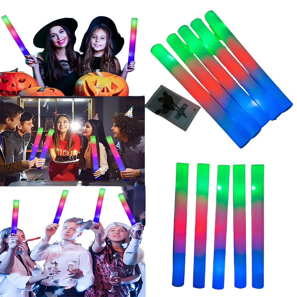 30Pcs Bâtons Lumineux LED RGB Pour Événements