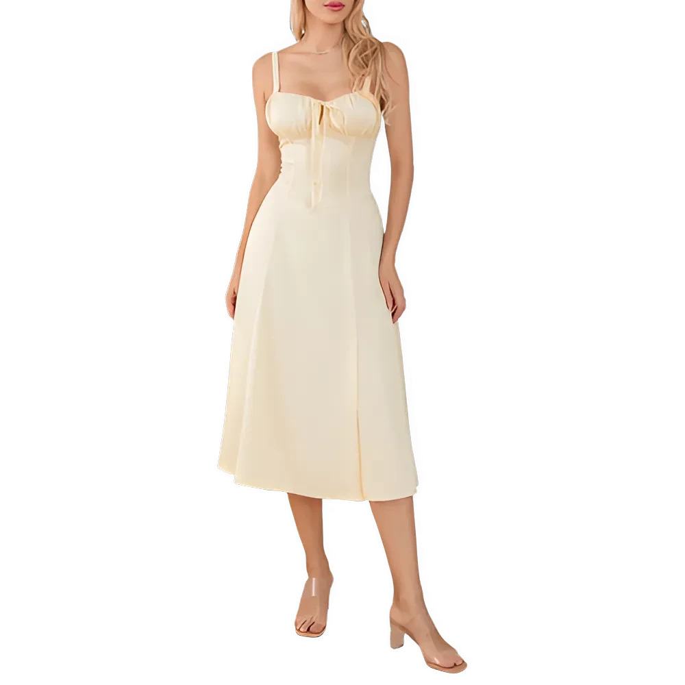 Robe d'été femme sans manches bandage