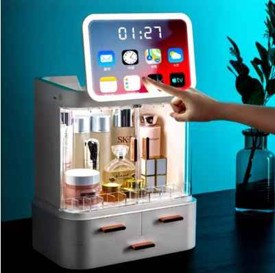 Boîte de rangement LED avec écran affichage élégant